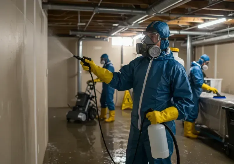 Basement Sanitization and Antimicrobial Treatment process in Nevada, TX